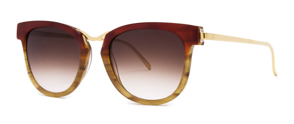 Thierry Lasry Choky Sunglasses, 800 - Red & Brown Gradient