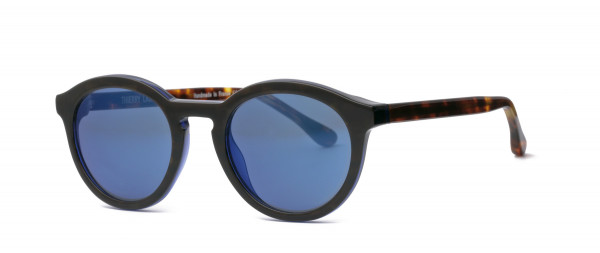 Thierry Lasry Flaky Mirror Sunglasses, E384MR - blue w/ tortoise