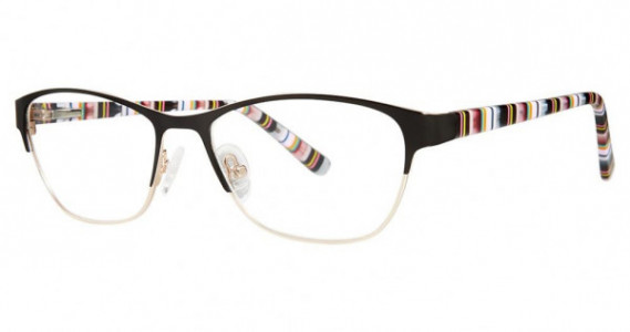 Genevieve SUBLIME Eyeglasses, Matte Black/Gold