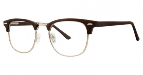 Modern Times CLASSIC Eyeglasses, Brown Matte/Gold
