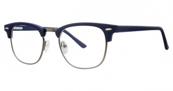 Modern Times CLASSIC Eyeglasses, Navy Matte/Gunmetal