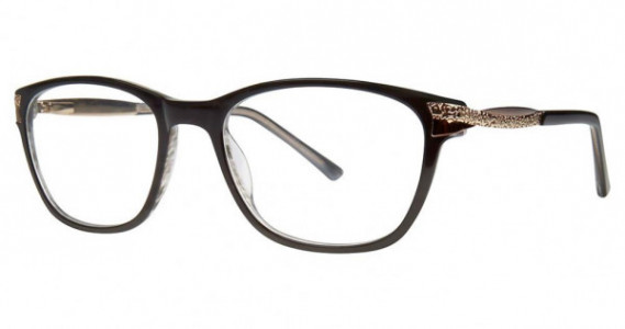 Genevieve Electrifying Eyeglasses, black/gold