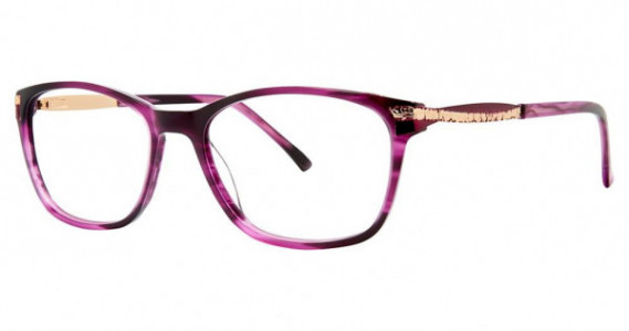 Genevieve Electrifying Eyeglasses, plum/gold