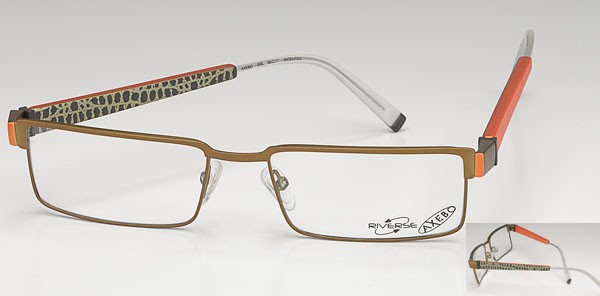 Axebo Del Eyeglasses, 4-Brown/Copper