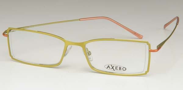 Axebo Linea Eyeglasses, 5-Tangerine/Green