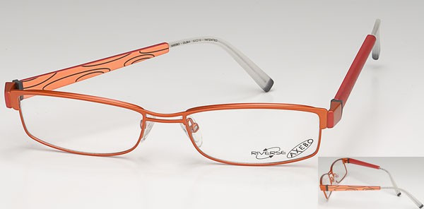 Axebo Olbia Eyeglasses, 4-Olive/Orange