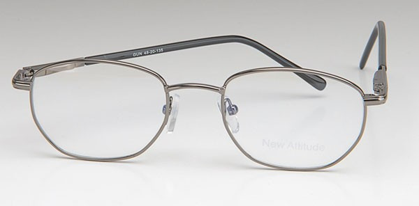 New Attitude NA-34 Eyeglasses, 1-Gunmetal