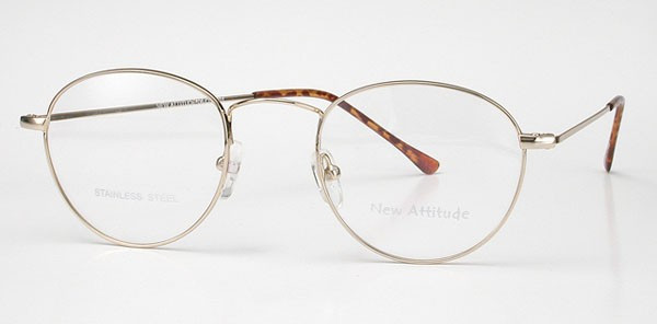New Attitude NA-6 Eyeglasses, 2-Gold/Demi