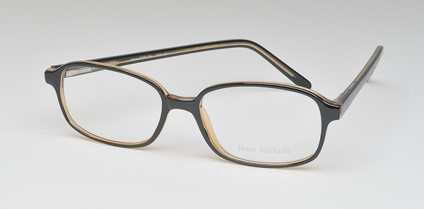 New Attitude NA45 Eyeglasses, 1-Black/Brown