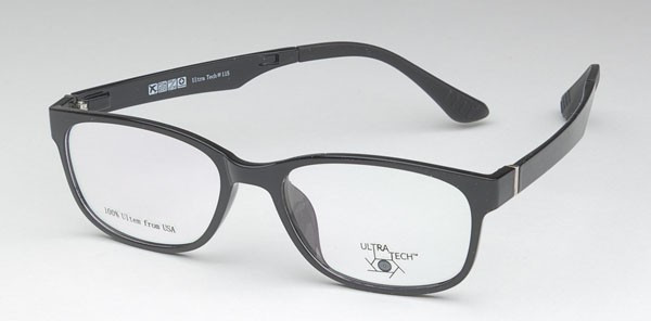 Ultra Tech UT115 Eyeglasses, 2 - Shiny Black