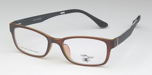 Ultra Tech UT212 Eyeglasses, 1 - Matte Brown/Black