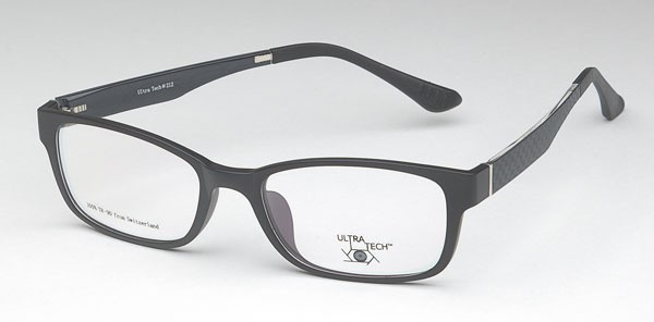 Ultra Tech UT212 Eyeglasses, 2 - Matte Black/Black