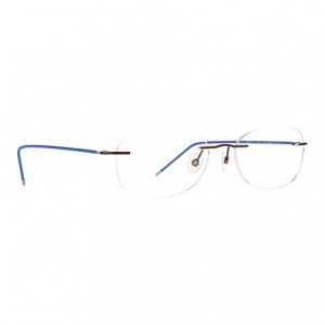 Totally Rimless TR 274 Velocity Eyeglasses, Brown Blue