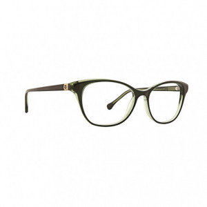 Trina Turk Malin Eyeglasses, Black/Green
