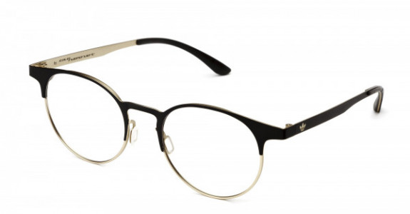 adidas Originals AOM000O Eyeglasses, Black/Gold .009.120