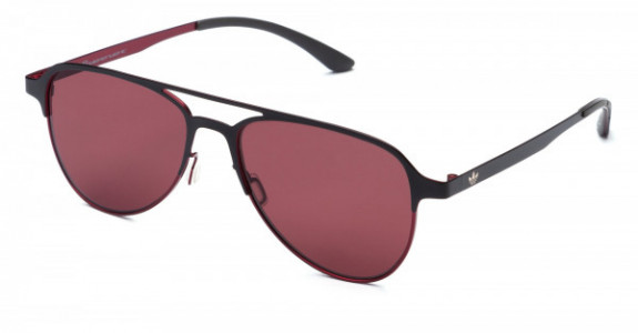 adidas Originals AOM005 Sunglasses, Black/Red (Red Fullshaded) .009.053