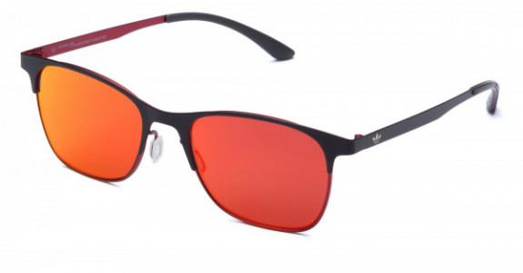 adidas Originals AOM001 Sunglasses, Black/Red (Mirrored/Red) .009.053