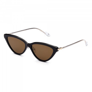 adidas Originals AOK006 Sunglasses, Black/Gold (Mirrored/Gold) .009.120