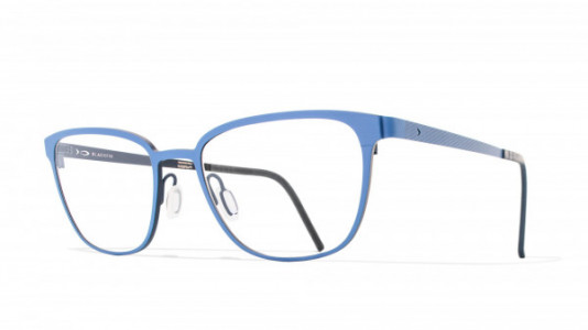 Blackfin Argyle Eyeglasses, L.Blue & Navy Blu - C694