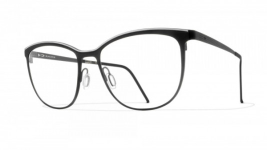 Blackfin Harrisville Eyeglasses, Black & Silver - C974