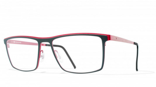 Blackfin Hudson Eyeglasses, Black & Red - C639