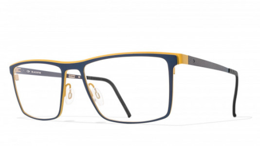 Blackfin Hudson Eyeglasses, Blue & Mustard - C587
