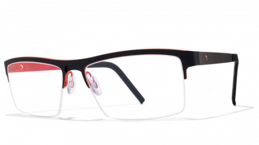 Blackfin Raymond Eyeglasses, BLACK/ORANGE 176
