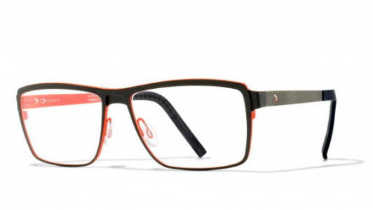 Blackfin Redwood Eyeglasses, GUNMETAL/RED 468