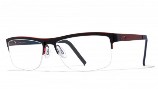 Blackfin Russel Eyeglasses, BLACK/RED 432