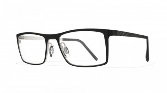 Blackfin Waldport Eyeglasses, Black & White - C1190