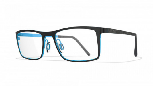 Blackfin Waldport Eyeglasses, Black & Light Blue - C945