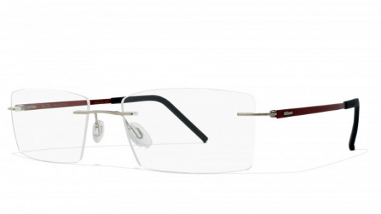 Blackfin Wind Dancer Eyeglasses, Silv & Red - C186