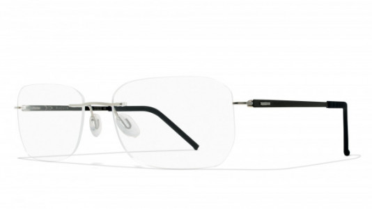 Blackfin Wind Dancer Eyeglasses, Silver & Black - C435