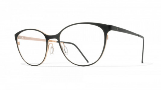 Blackfin Windsor Eyeglasses, Black & Gold - C976