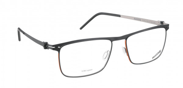 Mad In Italy Fusillo Eyeglasses, Black/Orange B02