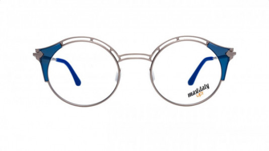 Mad In Italy Rigoletto Eyeglasses, B04 - Silver/Blue