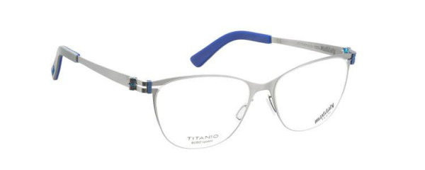 Mad In Italy Terra Eyeglasses, Bobo Natural Titanium Blue B01
