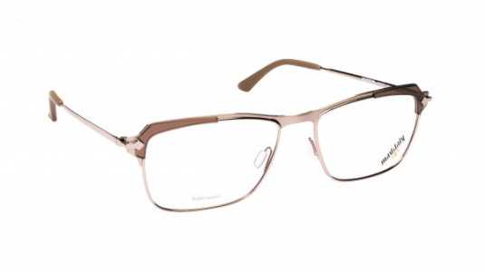 Mad In Italy Teseo Eyeglasses, Matte Silver & Brown - M04