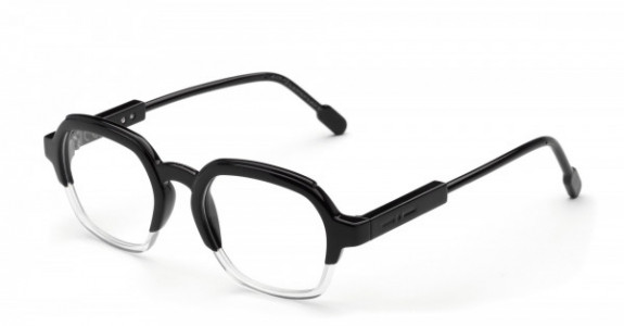 Italia Independent Oliver Eyeglasses, Black/Crystal .009.012