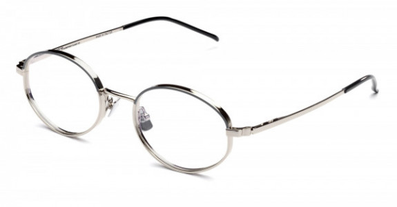 Italia Independent Francis Eyeglasses, Silver/Mastic .075.070