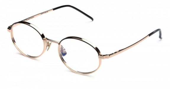 Italia Independent Francis Eyeglasses, Pink Gold/Black .121.009
