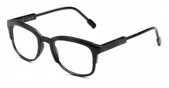 Italia Independent Derek Eyeglasses, Black/Grey Acetate .009.071