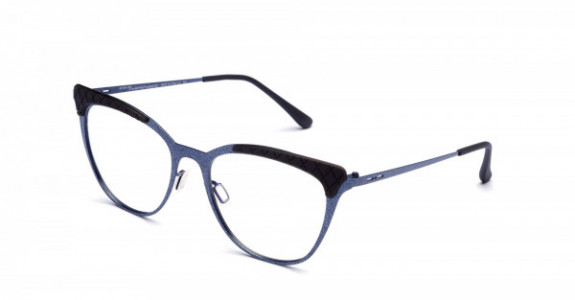Italia Independent Amy Eyeglasses, Dark Blue Glitter Glossy .021.GLT