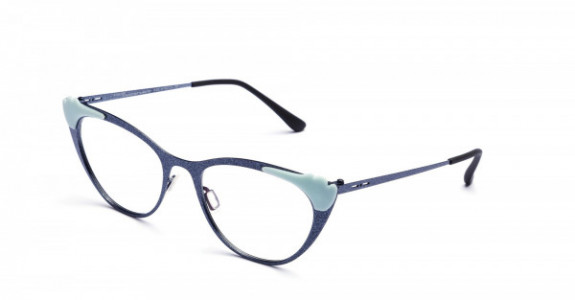 Italia Independent Adel Eyeglasses, Dark Blue Glitter Glossy .021.GLT