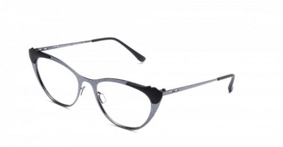 Italia Independent Adel Eyeglasses, Black Glitter Glossy .009.GLT