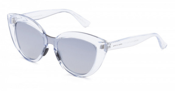 Italia Independent Messina Sunglasses, Crystal Glossy (Silver Gradient Mirrored/Grey) .012.GLS