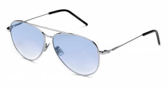 Italia Independent Forrest Sun Sunglasses, Silver Glossy (Blue Cosmetic Shaded) .075.GLS
