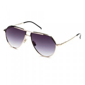 Italia Independent Dominique Sunglasses, Pink Gold/Black (Shaded/Grey) .121.009