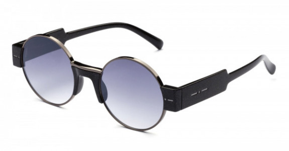 Italia Independent Brooke Sunglasses, Holographic Black (Silver Gradient Mirrored/Grey) .009.OLG