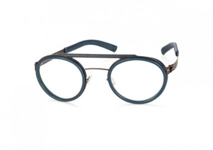 ic! berlin Midtown Eyeglasses, Graphite-Brutal-Blue